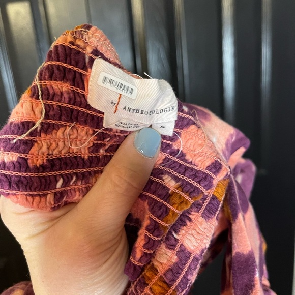 Anthropologie Ruched Ruffle Halter Top XL - Picture 11 of 11